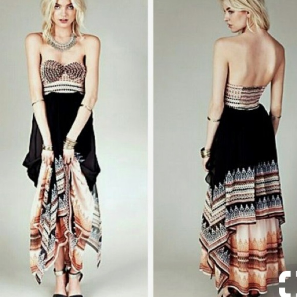 RARE AND GORGEOUS Free People Indian Enchantment Maxi